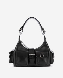 The Kooples FEMME BLACK sac amelia en cuir lisse noir