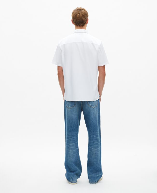 The Kooples HOMME WHITE chemise manches courtes avec blason blanche