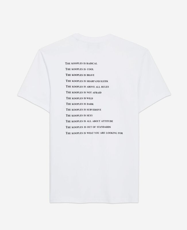 The Kooples HOMME WHITE t-shirt what is blanc