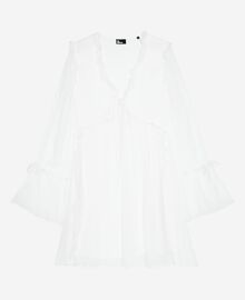 The Kooples FEMME ECRU robe courte avec volants écru