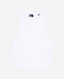 The Kooples FEMME WHITE débardeur avec blason blanc