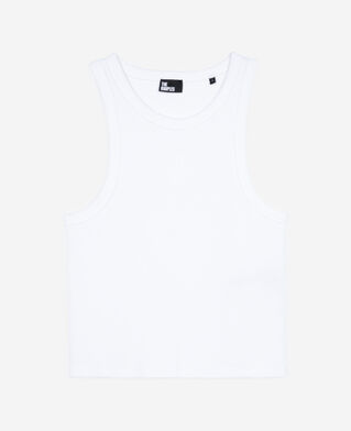The Kooples WOMEN WHITE tank top with white coat of arms