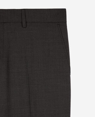 The Kooples MEN BLACK GREY black micro check wool blend suit pants