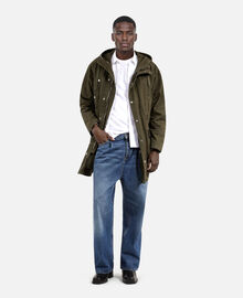 The Kooples HOMME KAKI parka à capuche kaki