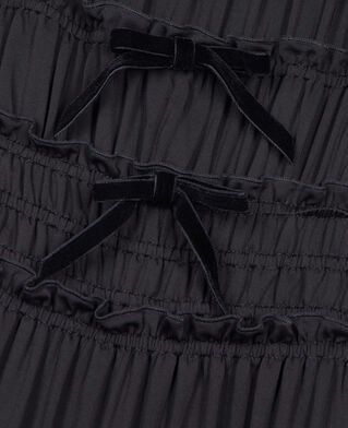 The Kooples WOMEN BLACK short black dress with bows