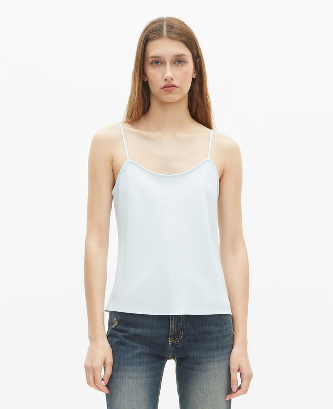 The Kooples FEMME BABY BLUE caraco bleu clair