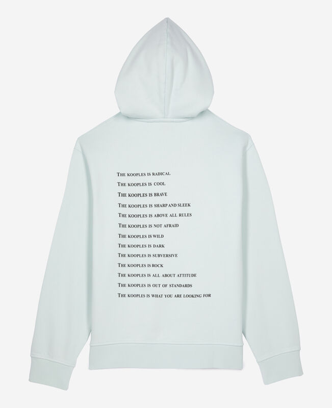 The Kooples FEMME BABY BLUE sweatshirt à capuche what is bleu clair