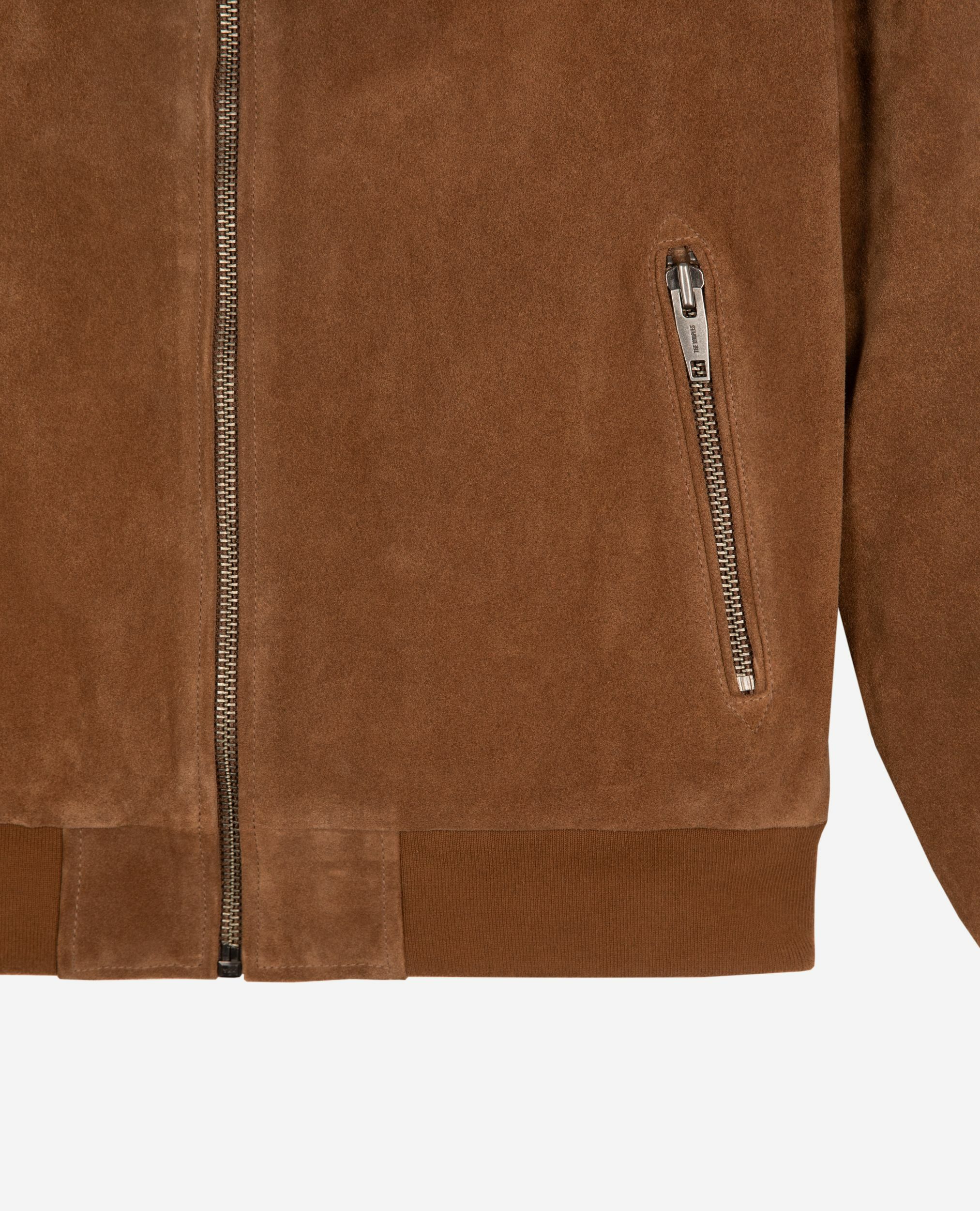 Blouson en suède camel, CAMEL, hi-res image number null