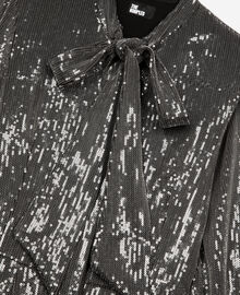 The Kooples FEMME GREY robe courte à sequins grise