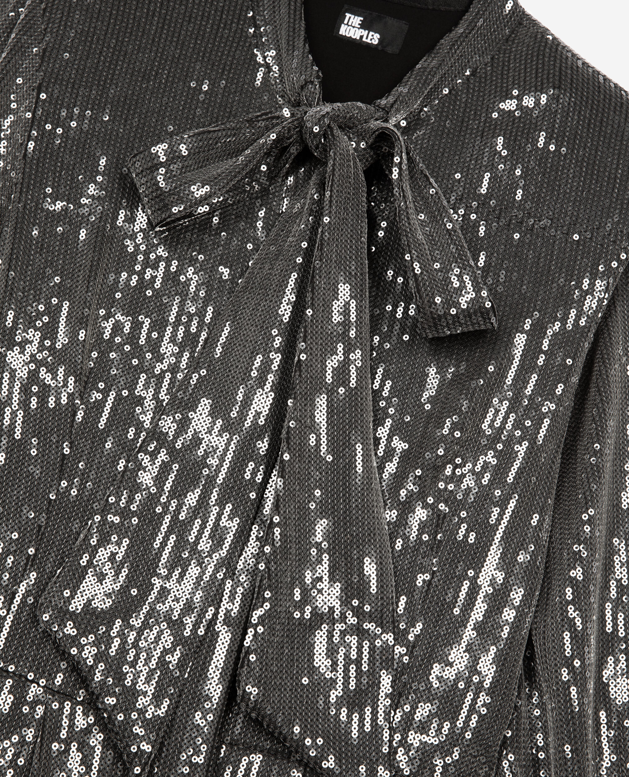 Robe courte à sequins grise, GREY, hi-res image number null