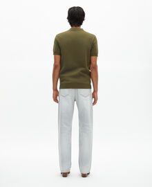 The Kooples HOMME KAKI pull en maille kaki