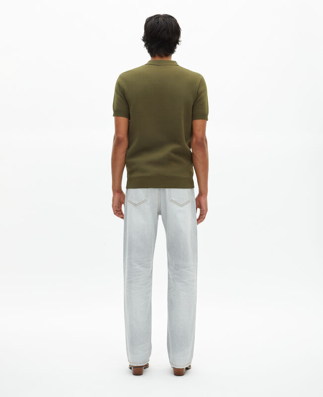The Kooples HOMME KAKI pull en maille kaki