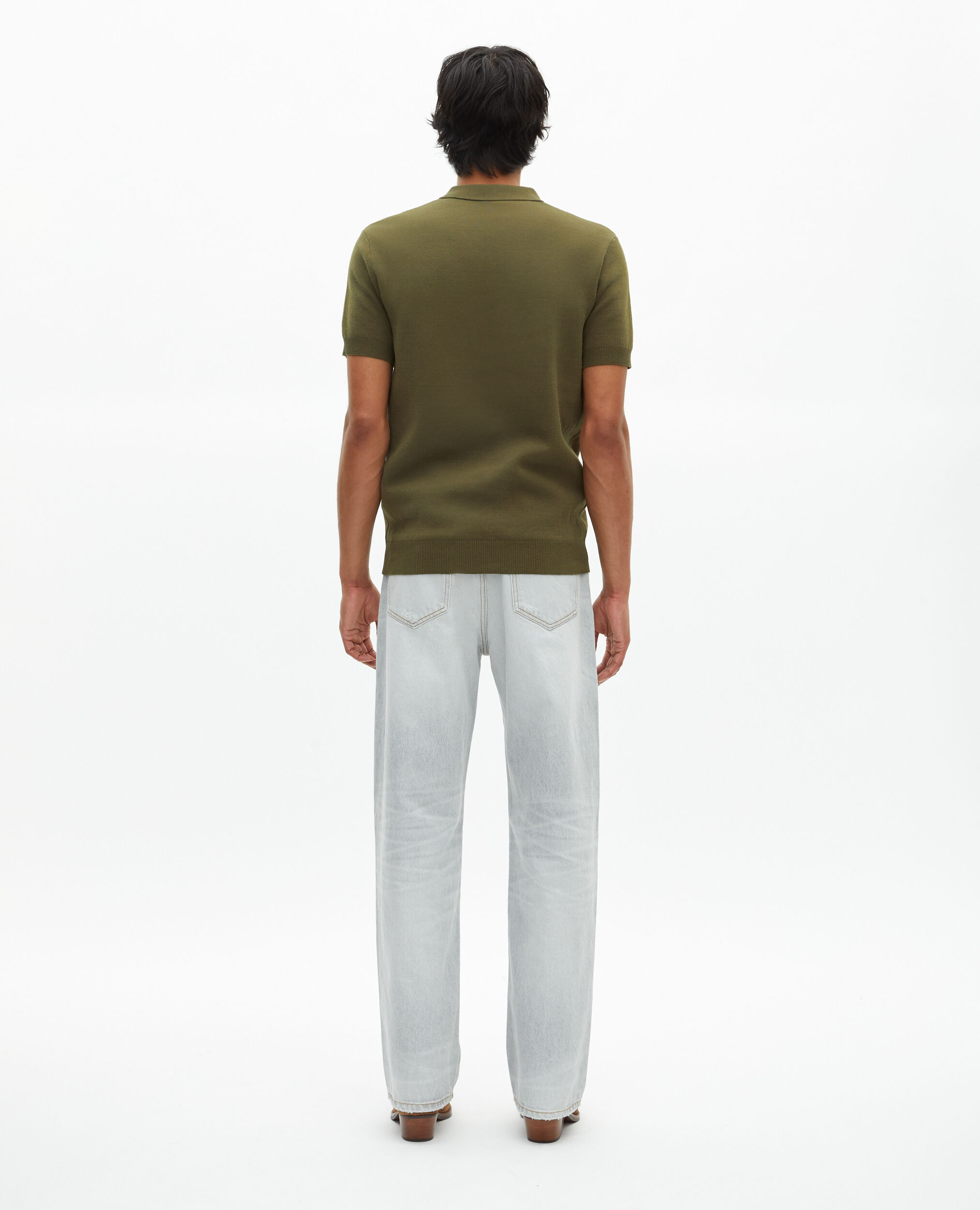 Pull en maille kaki, KAKI, hi-res image number null