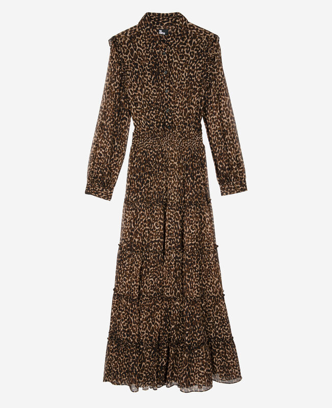 The Kooples FEMME LEOPARD robe longue imprimé léopard