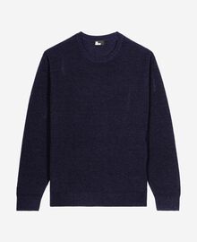 The Kooples HOMME NAVY pull en laine et lin marine