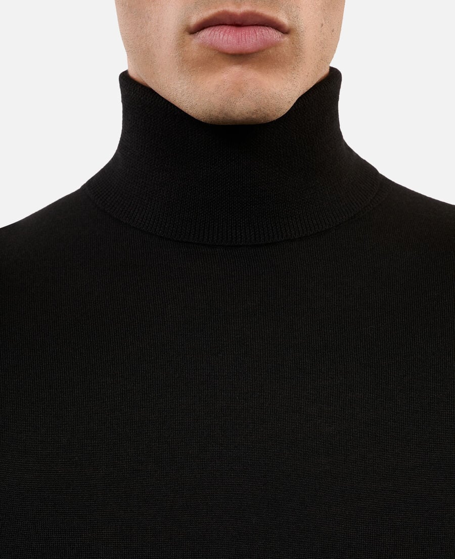 The Kooples HOMME BLACK pull en laine noire
