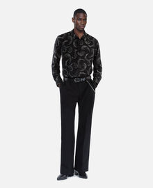 The Kooples HOMME BLACK WHITE chemise imprimé plumes