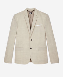 The Kooples HOMME BEIGE veste de costume en laine coupe ajustée beige