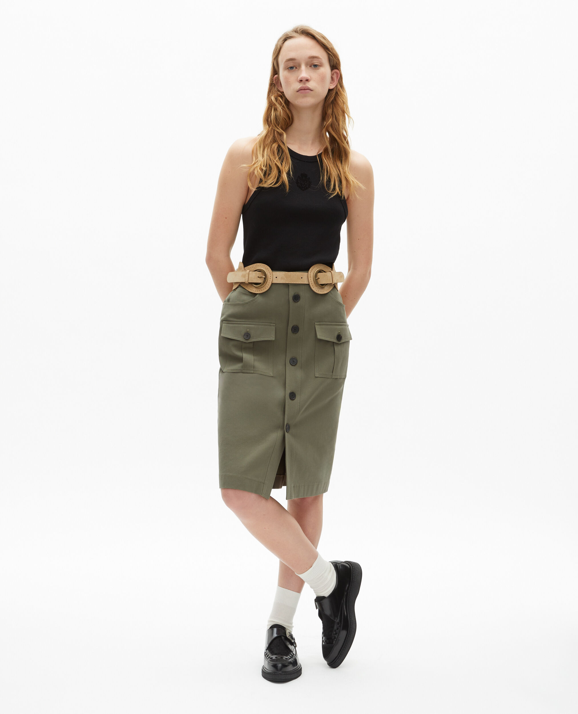 Ceinture corset en cuir camel, CAMEL / BROWN, hi-res image number null