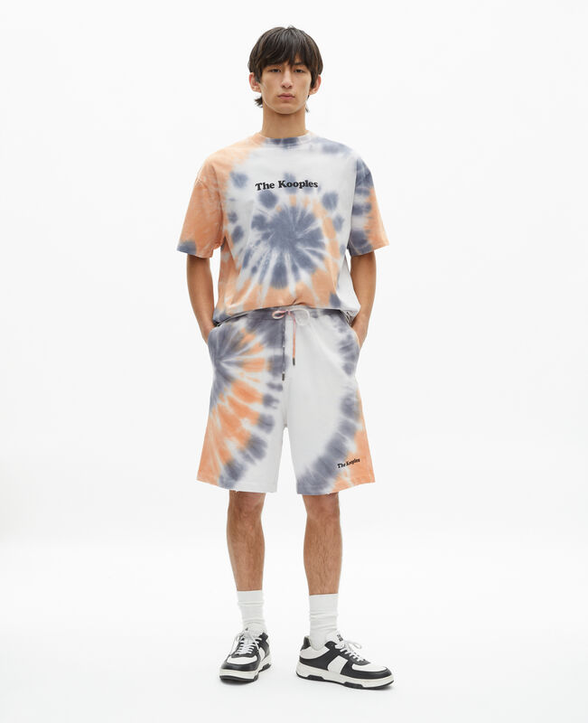 The Kooples HOMME NEW LIGHT BLUE t-shirt imprimé tie and dye bleu
