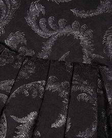 The Kooples FEMME BLACK / SILVER robe courte bustier en jacquard noire