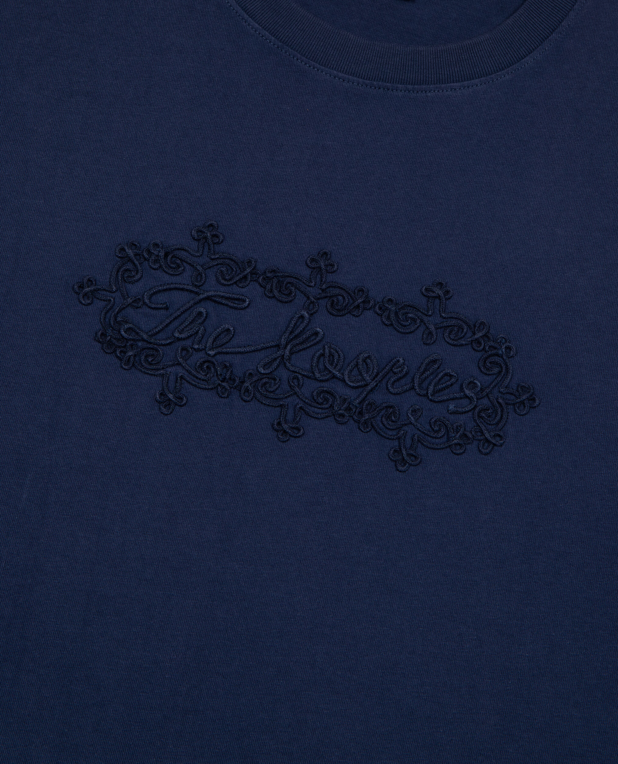 T-shirt avec broderie logo bleu marine, DARK NAVY, hi-res image number null