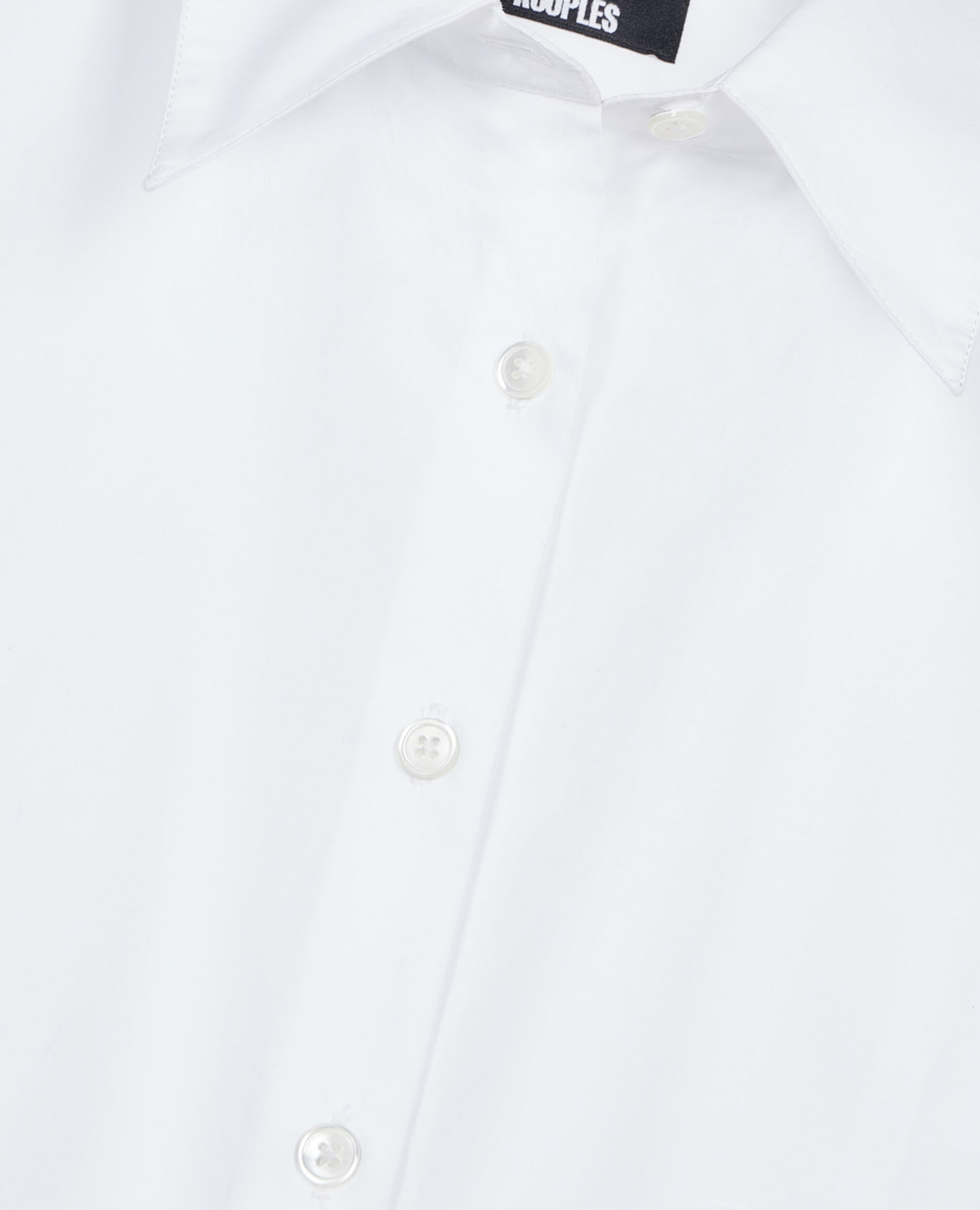 Chemise en popeline blanche, WHITE, hi-res image number null