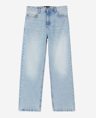 The Kooples FEMME BLUE BLEACHED / NAVY jean boyfriend bleu clair