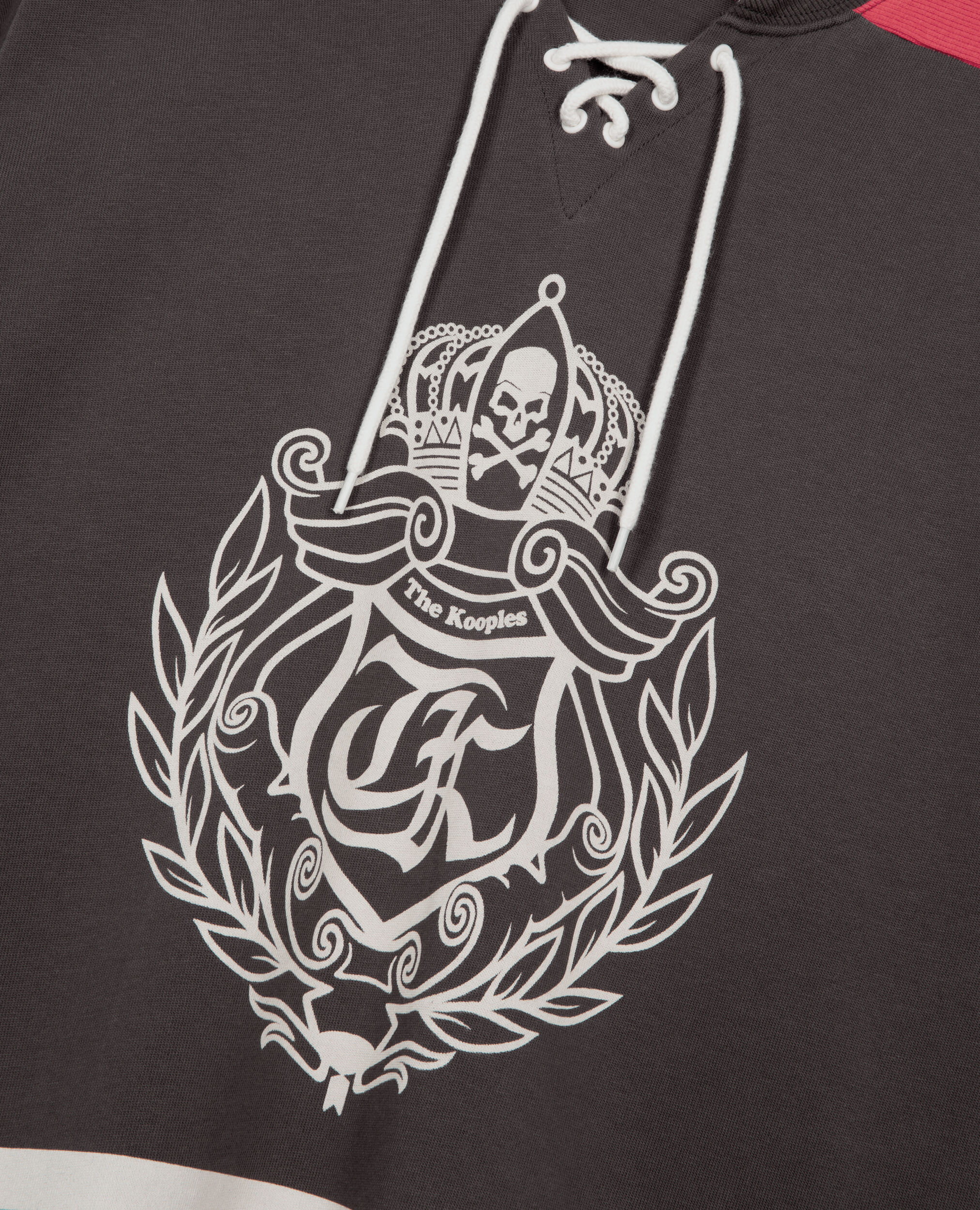 Sweatshirt avec blason noir, BLACK WASHED, hi-res image number null