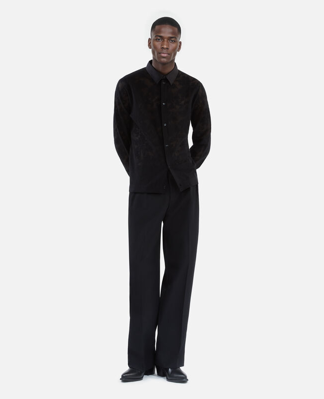 The Kooples HOMME BLACK chemise en dentelle noire