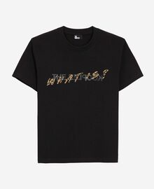The Kooples FEMME BLACK t-shirt what is noir et léopard