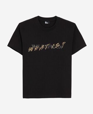 The Kooples FEMME BLACK t-shirt what is noir et léopard