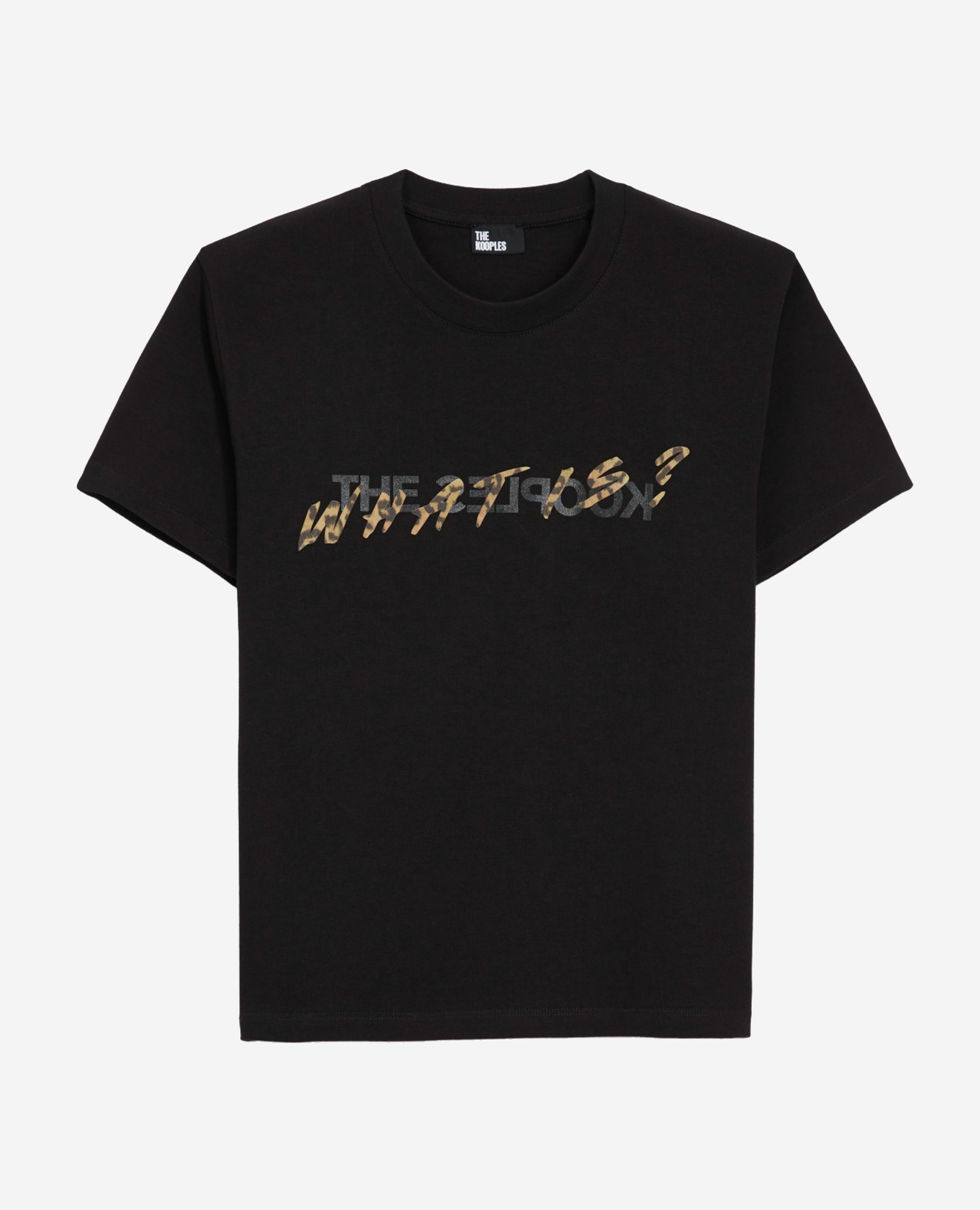 T-shirt What is noir et léopard, BLACK, hi-res image number null
