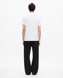 The Kooples HOMME WHITE polo en piqué col classique blanc