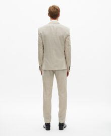 The Kooples HOMME BEIGE veste de costume en laine coupe ajustée beige