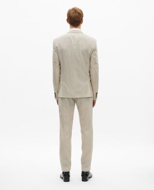 The Kooples MEN BEIGE beige slim fit wool suit jacket