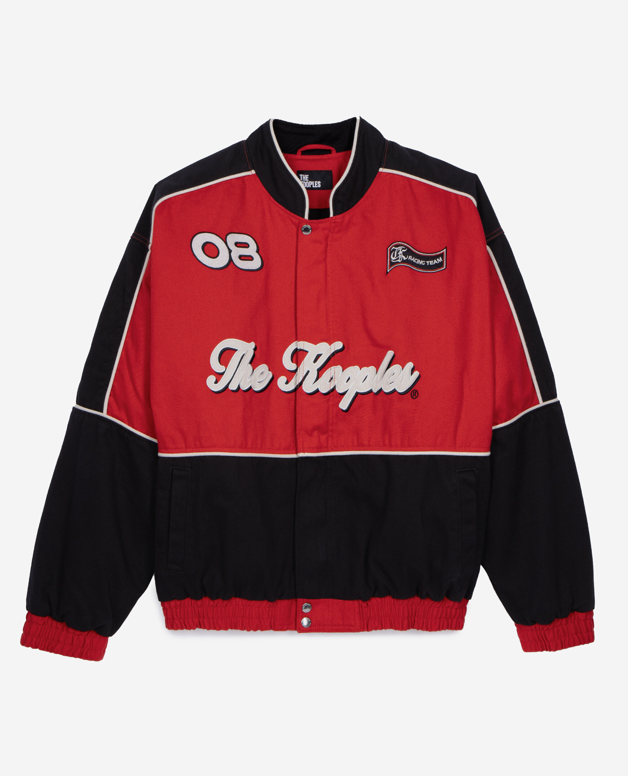 Blouson style veste de course noir et rouge, BLACK - RED, hi-res image number null