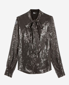 The Kooples FEMME GREY chemise à sequins grise
