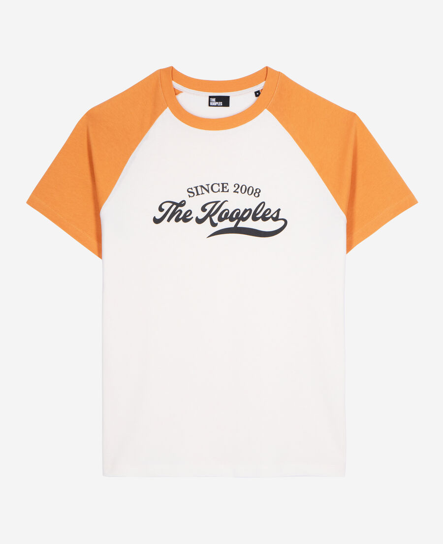 The Kooples HOMME ECRU t-shirt avec sérigraphie logo écru