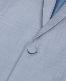 The Kooples HOMME BLUE veste de costume en laine coupe ajustée bleu