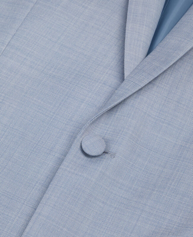 The Kooples HOMME BLUE veste de costume en laine coupe ajustée bleu
