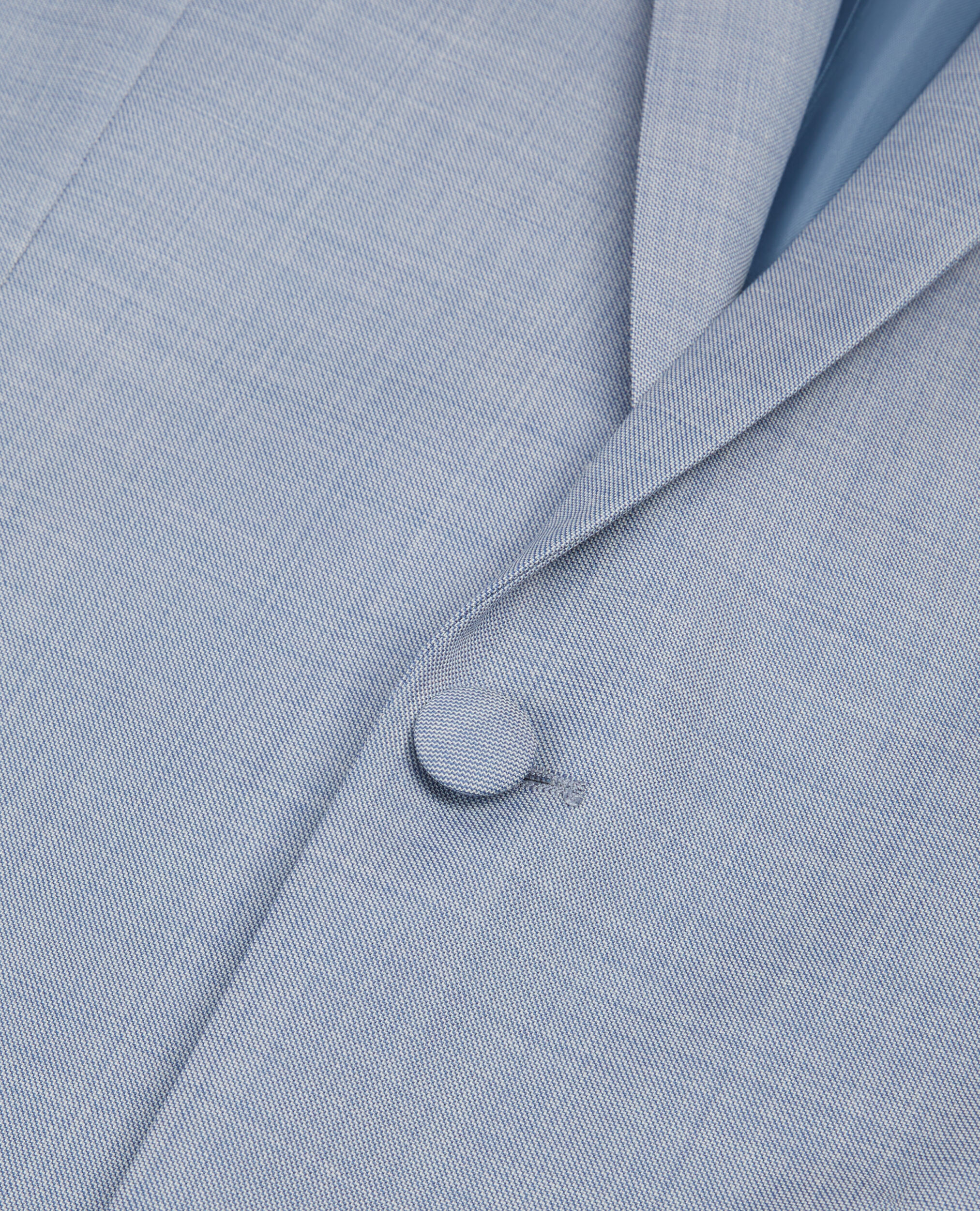 Veste de costume en laine coupe ajustée bleu, BLUE, hi-res image number null