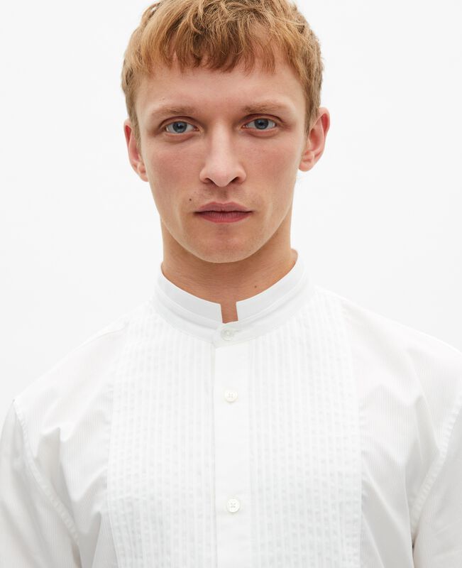 The Kooples HOMME WHITE chemise formelle col officier blanche