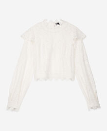 The Kooples FEMME ECRU top en dentelle écru