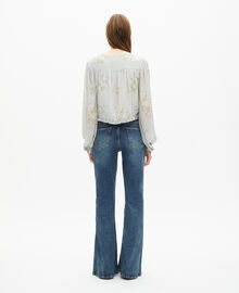 The Kooples FEMME BLUE top imprimé fleuri bleu