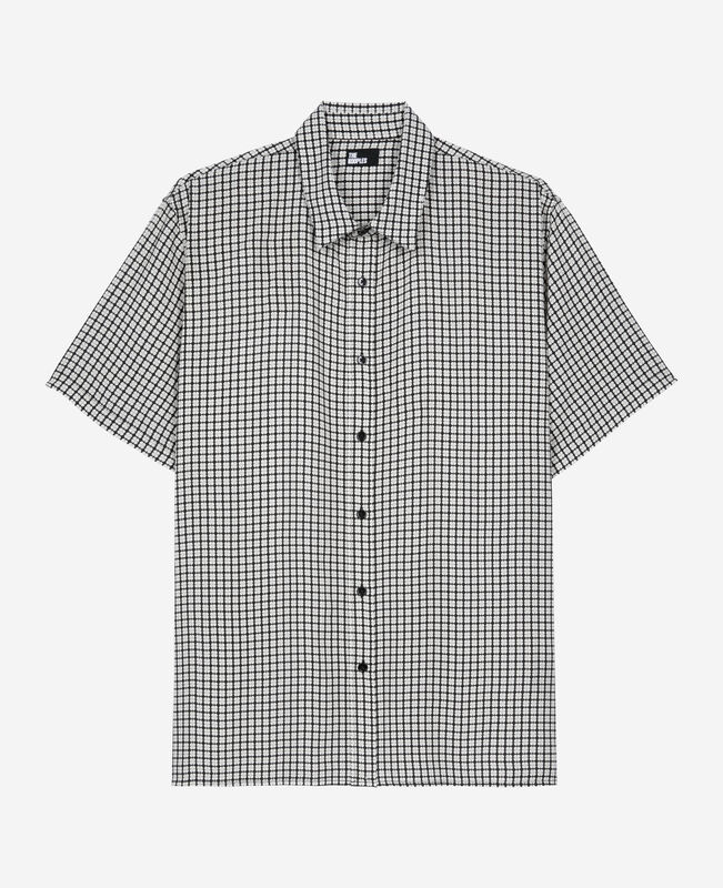 The Kooples HOMME BLACK WHITE chemise manches courtes imprimé fleuri
