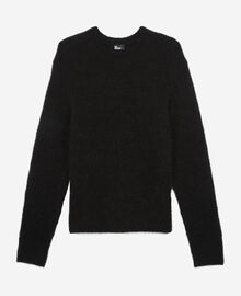 The Kooples HOMME BLACK STONE pull en laine et mohair noir