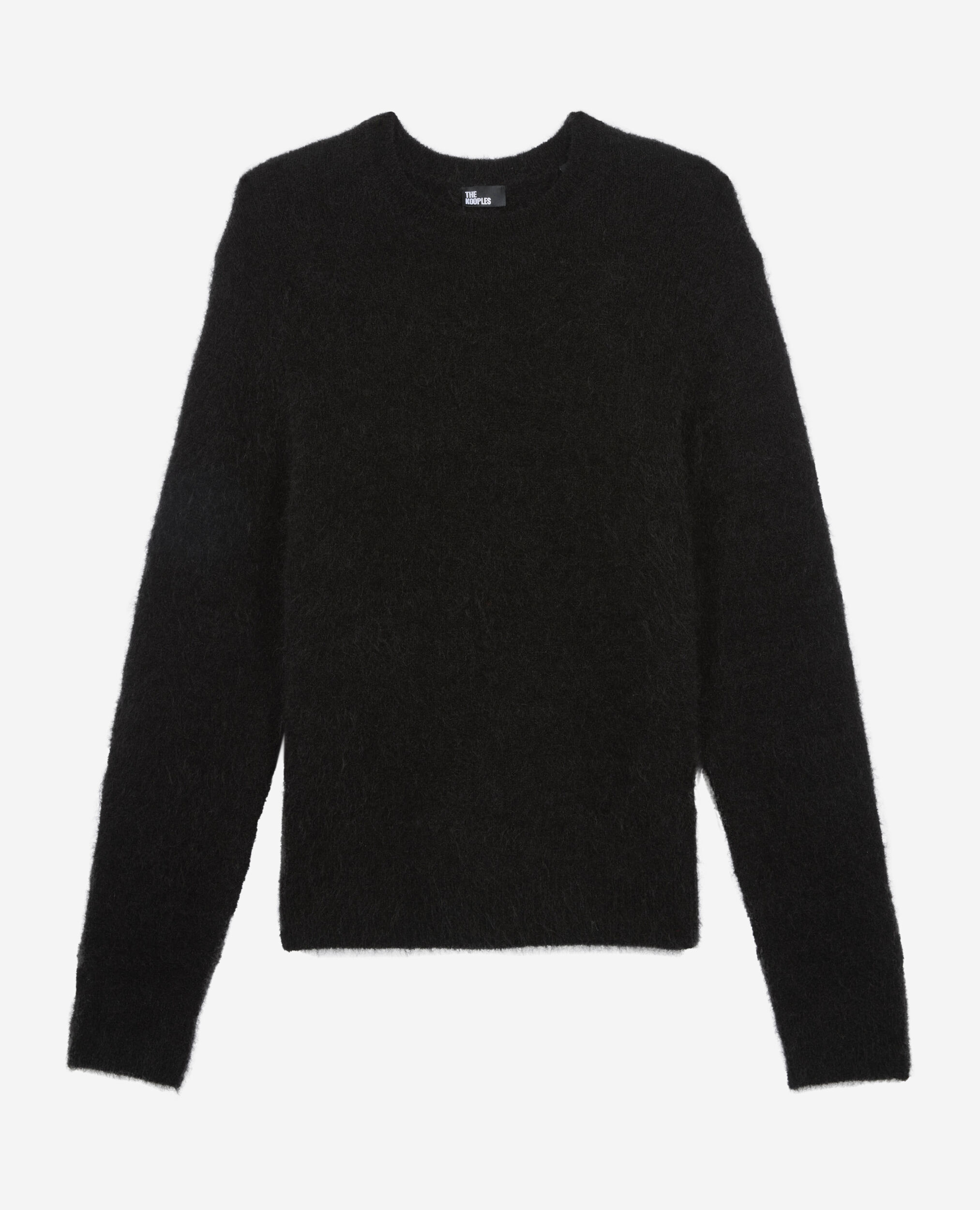 Pull en laine et mohair noir, BLACK STONE, hi-res image number null