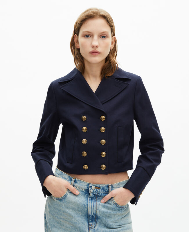 The Kooples FEMME NAVY blouson bleu marine