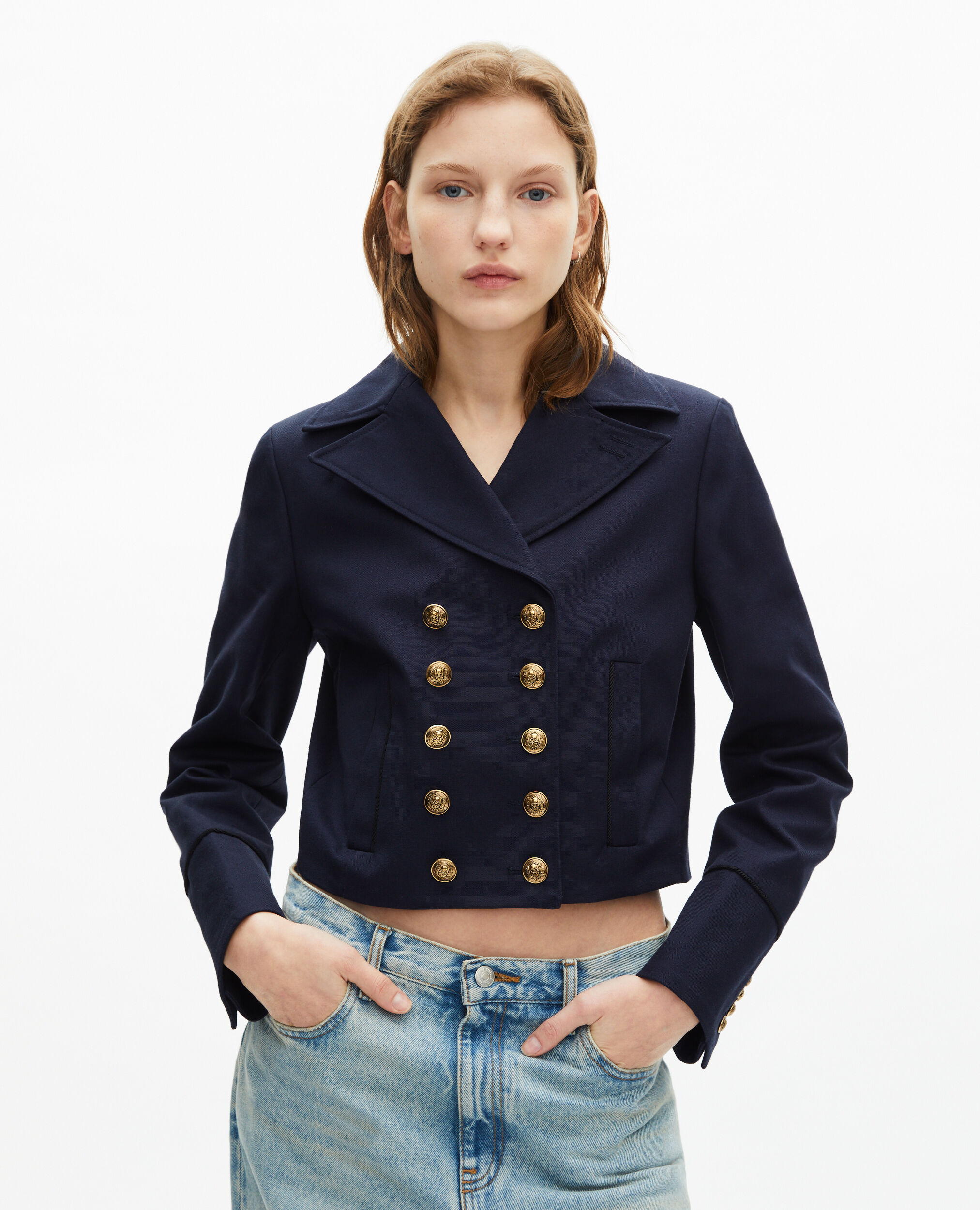 Blouson bleu marine, NAVY, hi-res image number null